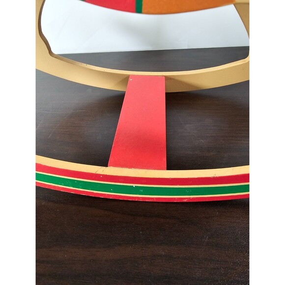 Hallmark Vintage Wooden Rocking Horse Christmas Centerpiece Card Holder 13" - Picture 13 of 13